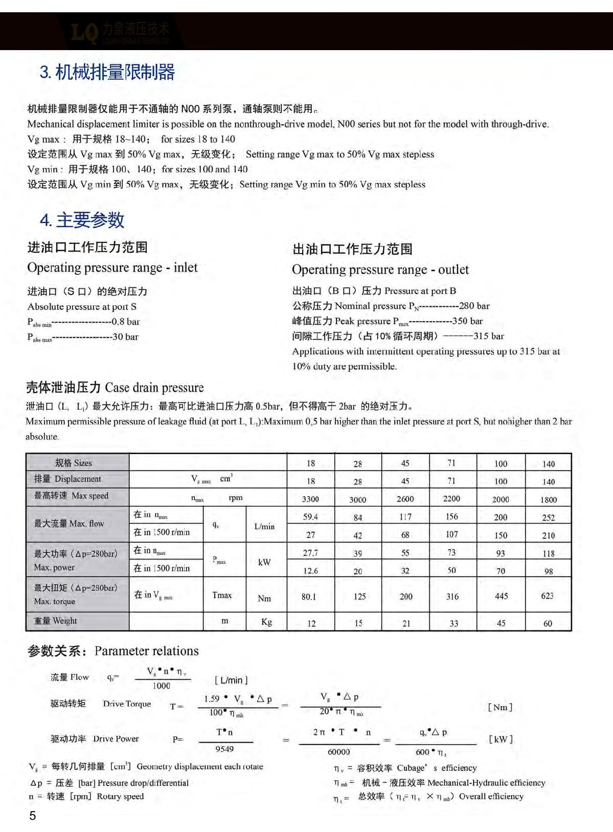 Technical Parameters
